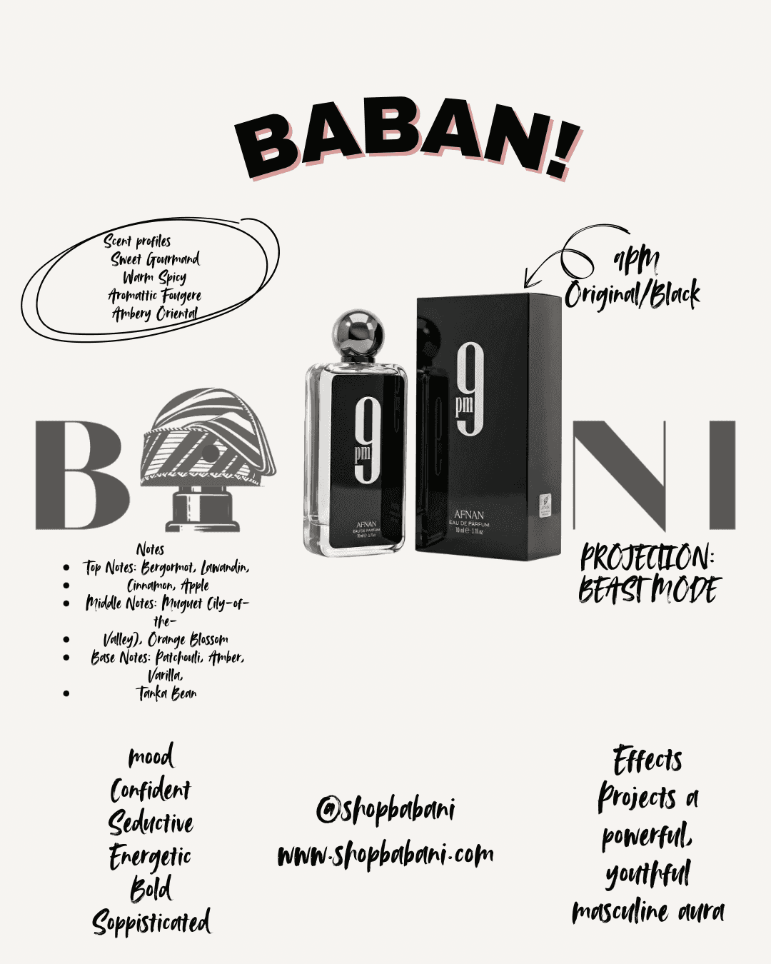 9PM Black/Original EDP 100ml